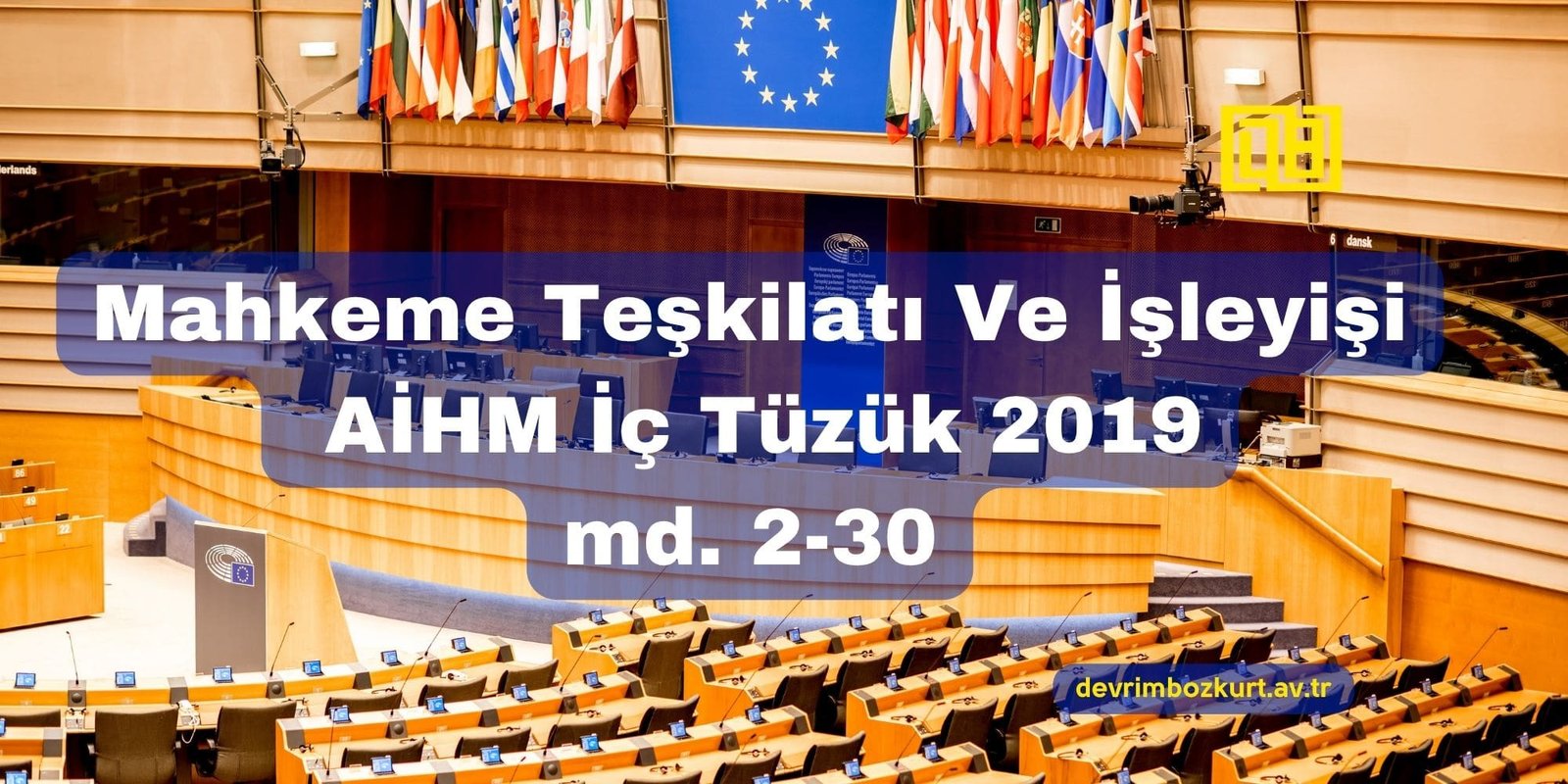 Mahkeme Teşkilatı Ve İşleyişi – AİHM İç Tüzük 2019 md.2-30